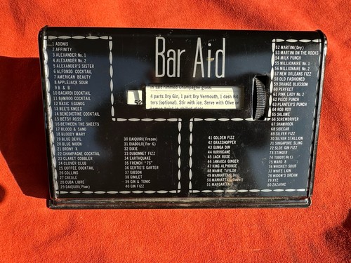 Vtg mcm bar aid 1950s - bar,