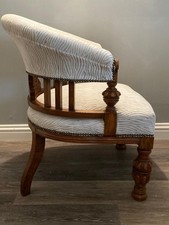 Victorian style library tub chair
