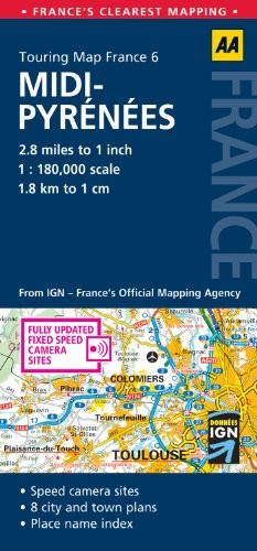 Road map mid pyrenees aa - road, mid-pyrenees