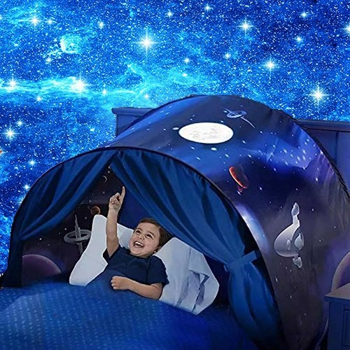 Bed tent starry sky pattern - bed,