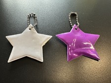 2 x Hi Vis Reflective Keyring