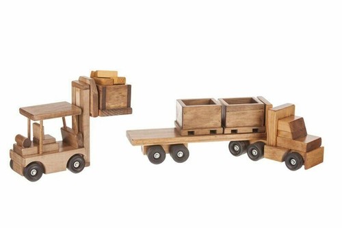 Large wooden truck bin - large,