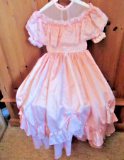 BRIDESMAID DRESS FLOWER GIRL  2 YEARS 92 CM  PINK HOOP BO - PEEP PARTY COSTUME