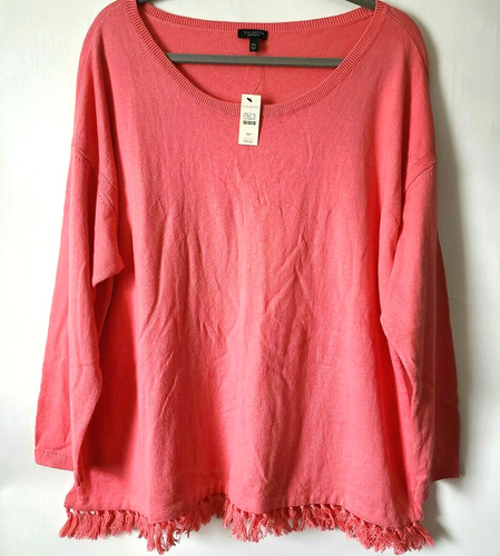 Talbots scoop neck - neck, ls