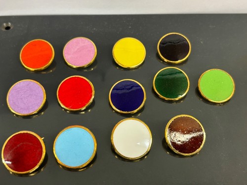 Round school enamel pin badge - pin,