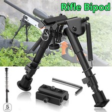 6-9" Adjustable Rifle Bipod Spring Return with 360° Swivel&Picatinny Rail Mount