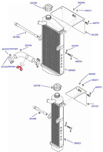 Kart rotax max radiator - go,