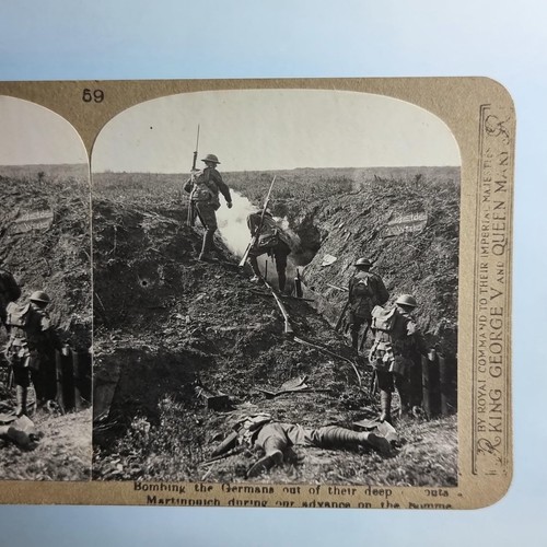 Ww1 military stereoview - ww1, c1916