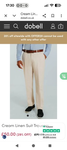 Men dobell 100 linen - men's, 100%