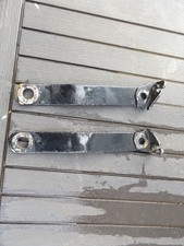 VINTAGE PRE WAR TRIUMPH MOTORCYCLE FORK BRACKETS ARMS FRAME BSA NORTON AJS