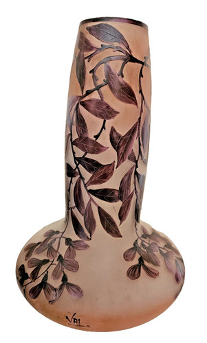 Art nouveau vase glassware - vase,