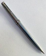 Vintage Lady Sheaffer 620 Brushed Silver Ballpoint Pen tested & working