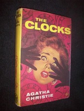 The Clocks Agatha Christie Book Club Poirot Vintage Hardback 1963 DJ Unclipped