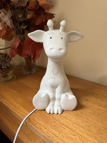 Belleek living giraffe lamp - belleek,