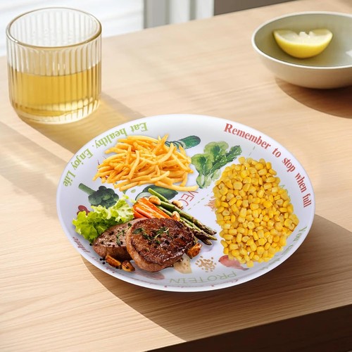 Portion control plate for - portion,