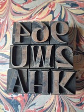 Vintage WOODEN Letterpress PRINTING BLOCKS 3.8cm High. Choose Your Letter.
