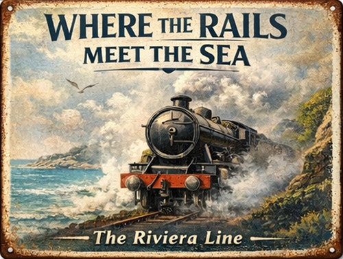 English riviera railway tin - english,