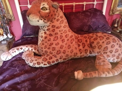 Extra large leopard plush - leopard, soft