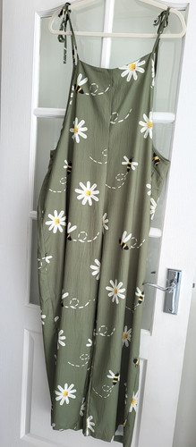 Khaki ladies dungarees summer