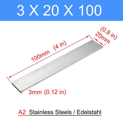 Stainless steel flat bar 3mm - stainless,