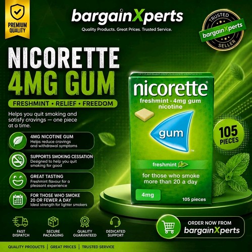 Nicorette freshmint 4mg gum - nicorette,