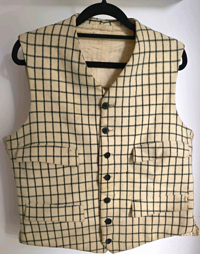 Antique 1890s tattersall mens - antique,