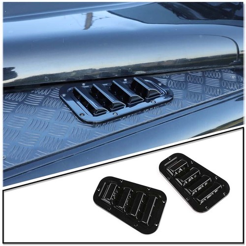 Black bonnet hood - side, air