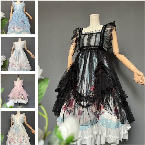Lolita women mesh dress - lolita,
