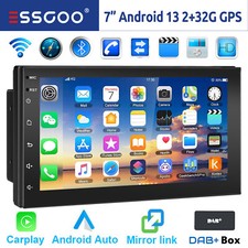 DAB+ Car Stereo Radio Carplay GPS Android 13 Bluetooth 32G RDS WiFi Double 2 DIN