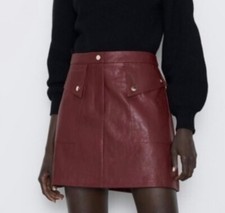 Zara Women’s Maroon Faux