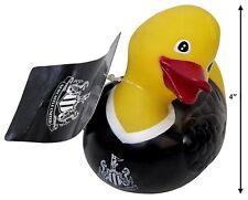 NEWCASTLE UNITED Official NUFC Black Yellow Rubber Duck & Club Crest By Castore