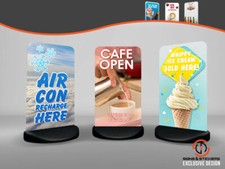 Ecoflextra MASS LISTING Pavement Shop Sign Boards Outdoor Advertising Display