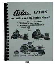 Atlas 6" & 10" Lathe Operator
