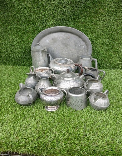 Mixed job lot of pewter - kg,