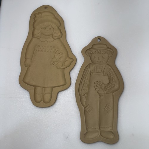 Vintage brown bag cookie molds - vintage,