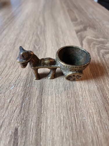 Vintage brass donkey horse - brass,