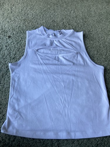 White ladies asos vest - white,