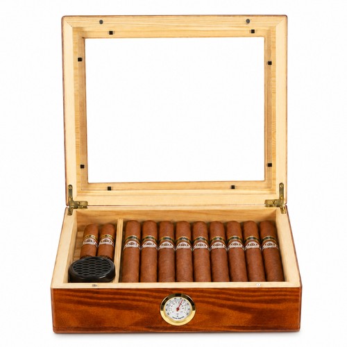 Wooden humidor cigar - wooden, case