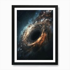 Black Hole In Space 8 Art Print Fra Framed Wall Art Poster Canvas Print Picture