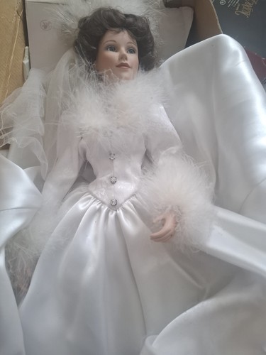Porcelain bride doll - porcelain,