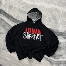 Vintage Slipknot 1990's Made in the UK Black 'IOWA' Pullover Size L/XL Hoodie