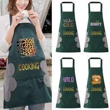 Classic Unisex Apron For Kitchen Cook Baking BBQ Catering Chef Apron Pocket