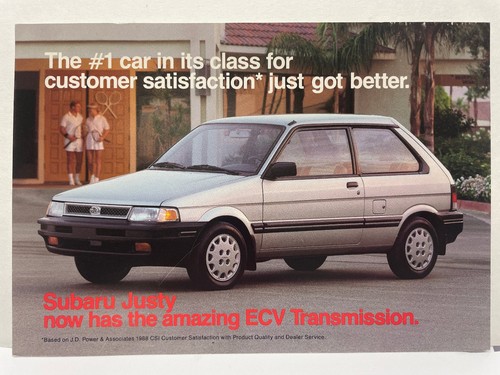 1988 subaru justy ecvt car - 1988,