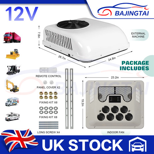 12v 2300w rooftop unit heat - ac,