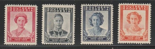 Southern rhodesia 1947 - rhodesia, sg64-67