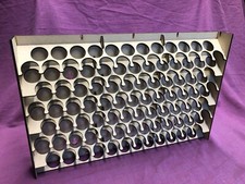 Hobby Paint rack for Vallejo and Army Painter. 75 pot capacity wall mountable