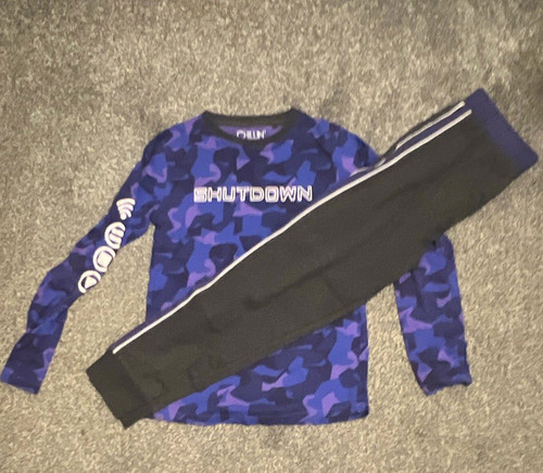 Boys 12y blue camo long - boys, 11-12y