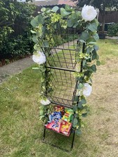 Wedding Crisp Display Stand with Baskets fully decorated 