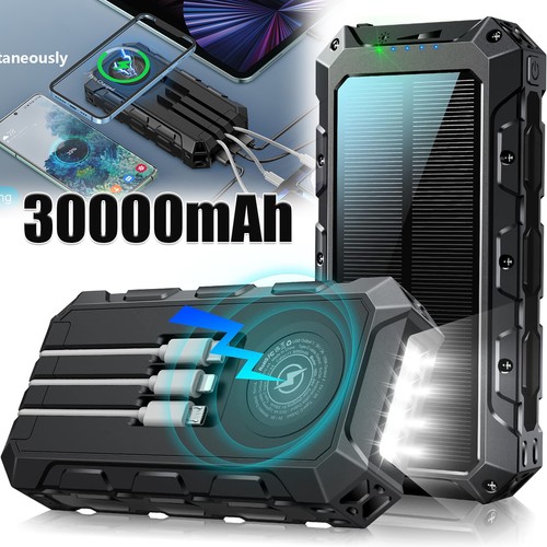 Solar power 30000mah bank - 30000mah,