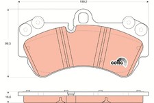 FRONT BRAKE PAD SET DISC BRAKE